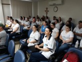 Colaboradores dos três turnos do Hospital Estrela participaram da integração.