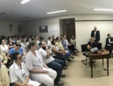 Momento de apresentação da RSDP e esclarecimento de dúvidas dos colaboradores do Hospital Estrela