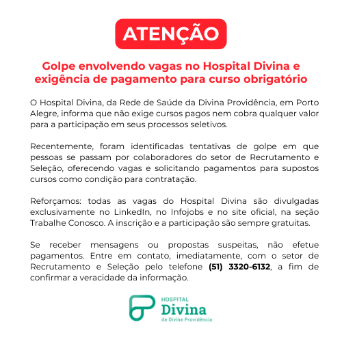 Golpe de vagas no Hospital Divina