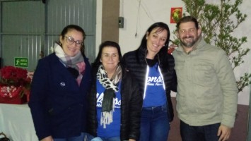 Ângela Pozzebon, Lurdes Marisa Guaragni, Sinara Ledur e Guilherme Mantovani