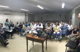 Acolhimento aos colaboradores do Hospital Estrela, realizado dia 15 de janeiro.